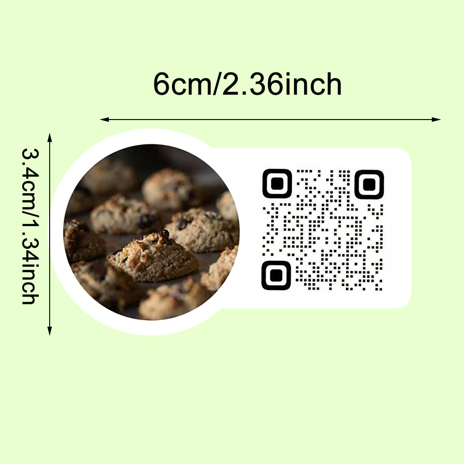 Customized QR code stickers｜Pe - Sticker Label Roll ulasan dan harga