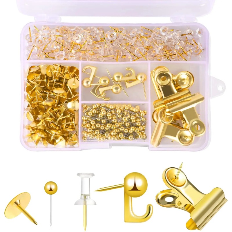 310pcs Push Pins Set Binder Pa - Binder Clip Assorted ulasan dan harga