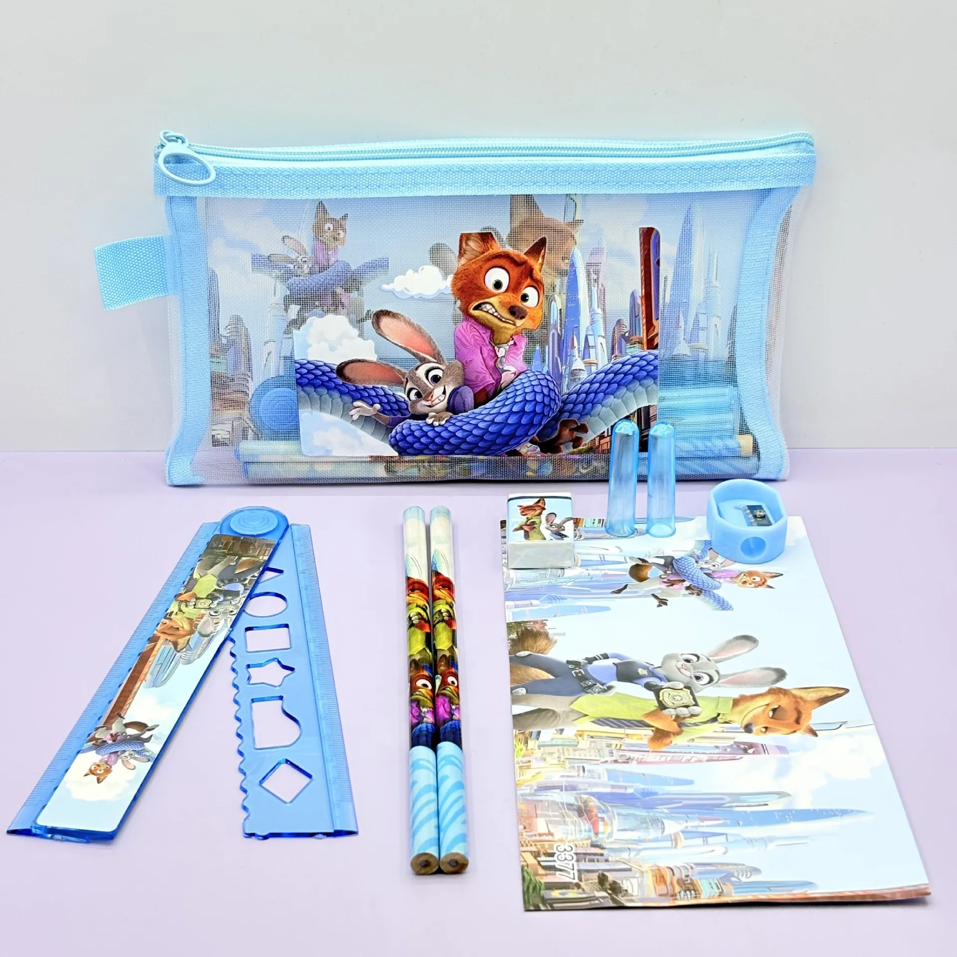 Cute Blue Cartoon Cat Kids Sta - Stationery Supplier ulasan dan harga