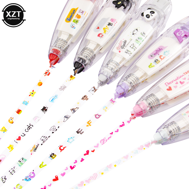 Kids Kawaii Animals Press Type - Correction Tape Roller ulasan dan harga