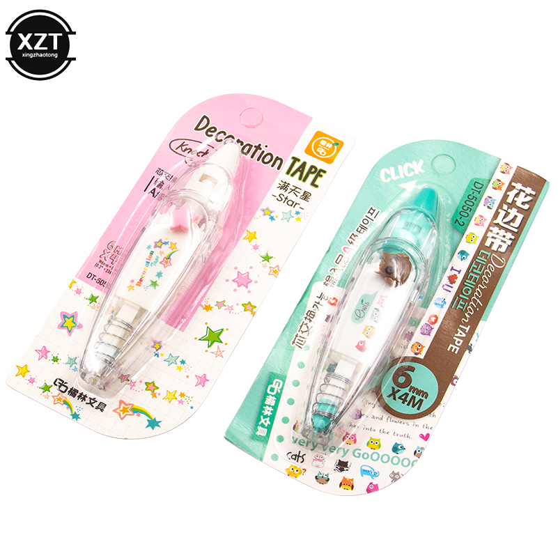 Kids Kawaii Animals Press Type - Correction Tape Roller ulasan dan harga